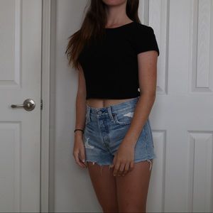 American Eagle Black Tee